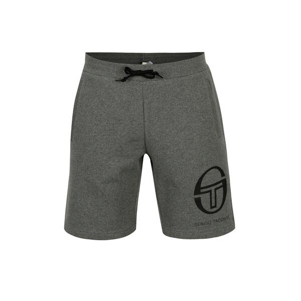 Pantaloni scurti gri melanj cu logo Sergio Tacchini Lampo