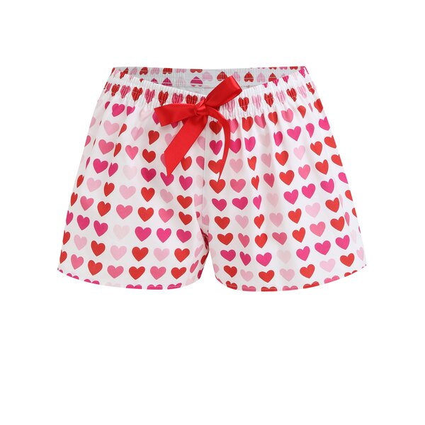 Boxeri cu inimioare si funda pentru femei Slippsy Sweet Girl
