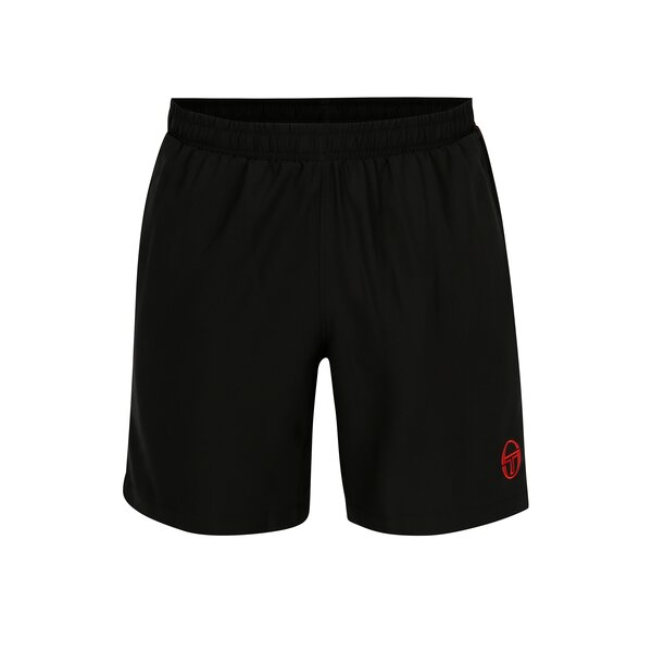 Pantaloni scurti negri cu dunga contrastanta pentru barbati - Sergio Tacchini Line