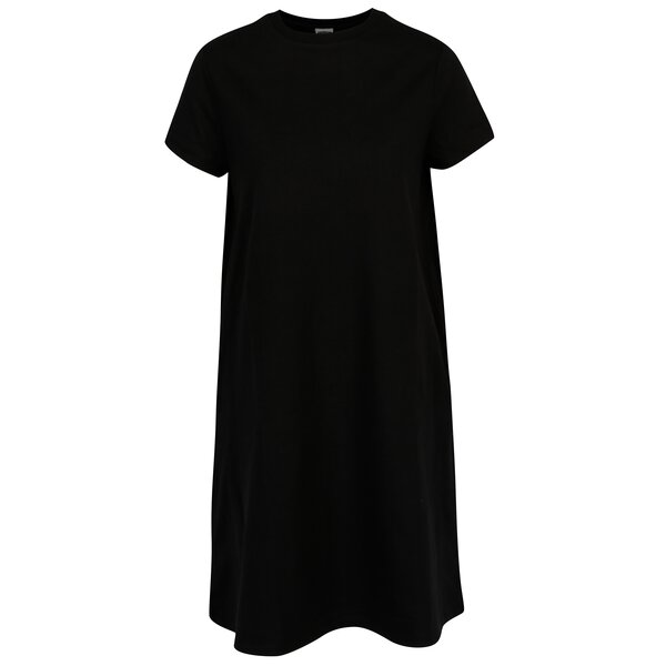 Rochie tricou neagra cu buzunare - Noisy May Lucky