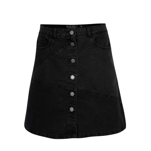 Fusta neagra din denim cu buzunare - Noisy May Sunny