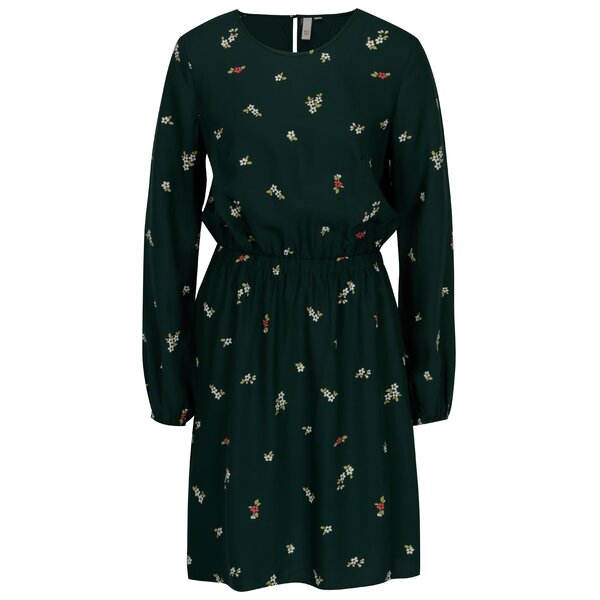 Rochie verde cu print floral - s.Oliver