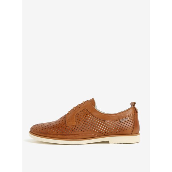 Pantofi maro din piele cu model perforat - Pikolinos Santorini