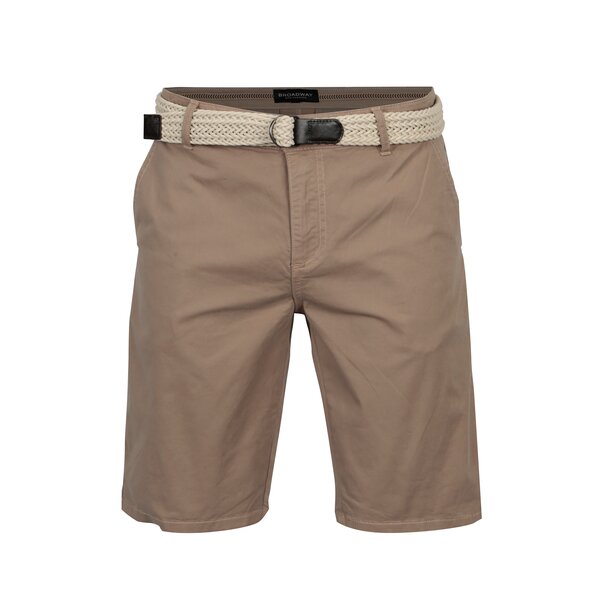 Pantaloni scurti maro deschis cu curea pentru barbati Broadway Wayne