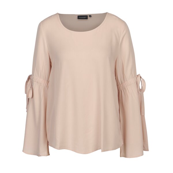 Bluza roz prafuit cu maneci clopot Broadway Brizzy