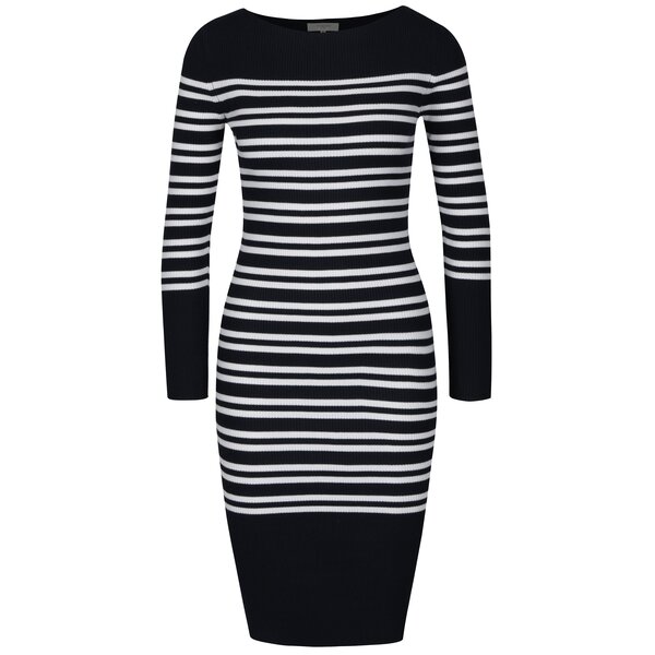 Rochie pulover bleumarin in dungi Selected Femme Harper
