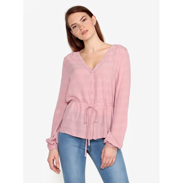 Bluza roz cu model fin - VERO MODA Sophia