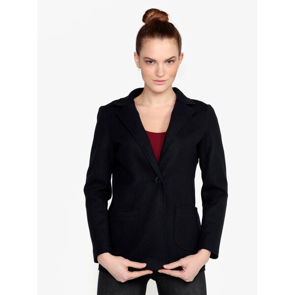 Sacou bleumarin cu model discret - ZOOT