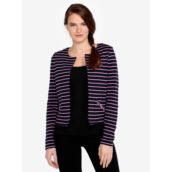 Sacou cu dungi bleumarin cu roz VERO MODA Ula