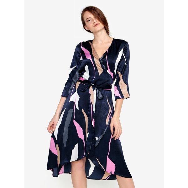 Rochie bleumarin suprapusa cu cordon in talie - VERO MODA Laksmi