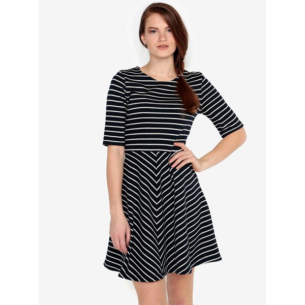 Rochie bleumarin & alb cu model in dungi - VERO MODA Ula