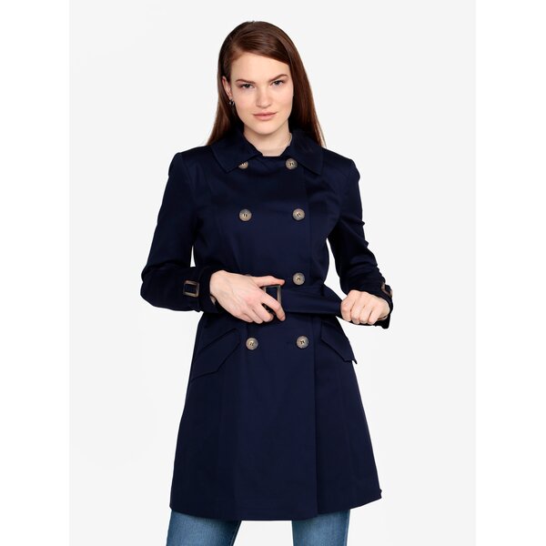 Trenci bleumarin cu cordon Miss Selfridge