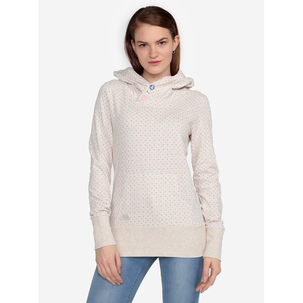 Hanorac bej cu print - Ragwear Chelsea Dots