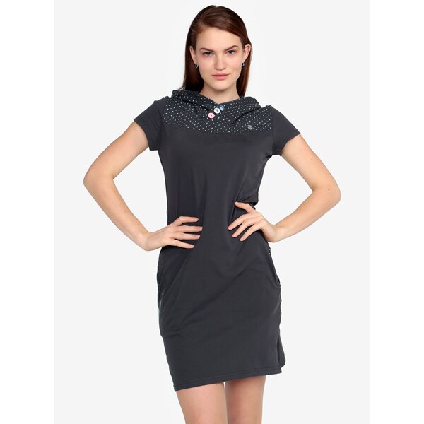 Rochie gri inchis cu gluga - Ragwear Chelsea Dress