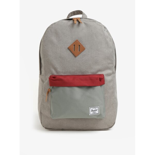 Rucsac gri cu rosu Herschel Heritage 21,5 l