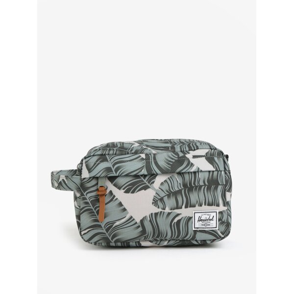 Geanta de cosmetice crem cu print frunze Herschel Chapter 5 l