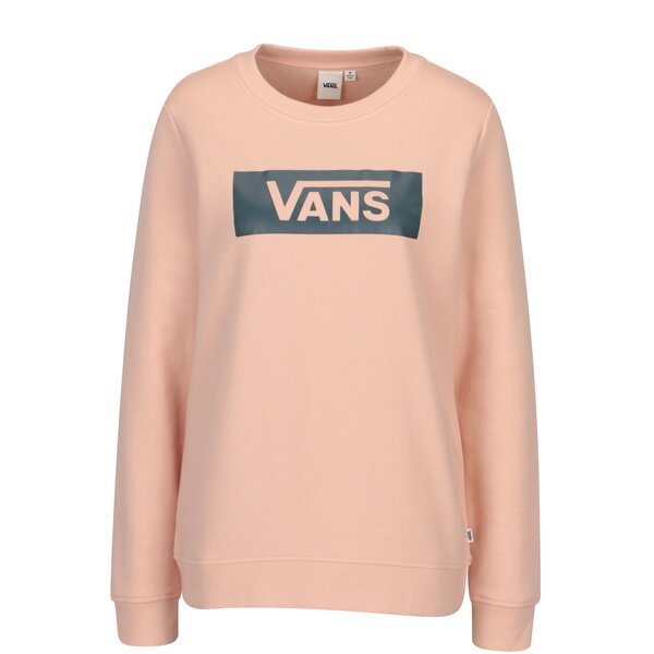 Bluza roz deschis cu print pentru femei - Vans Open Road