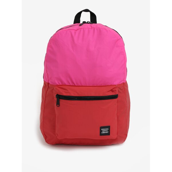 Rucsac pliabil roz cu rosu Herschel Packable Daypack 24,5 l