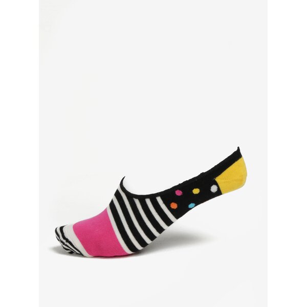 Sosete scurte multicolore pentru femei - Happy Socks Stripes Dots Liner
