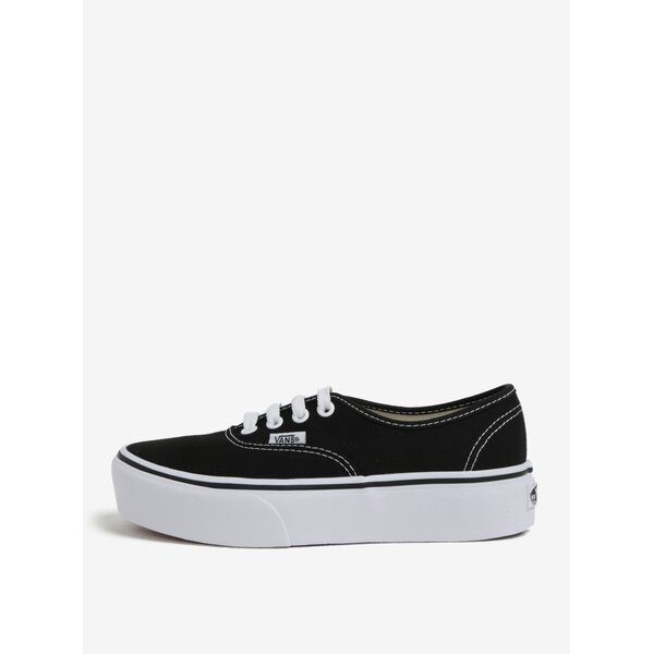 Tenisi negri cu platforma pentru femei - VANS Authentic