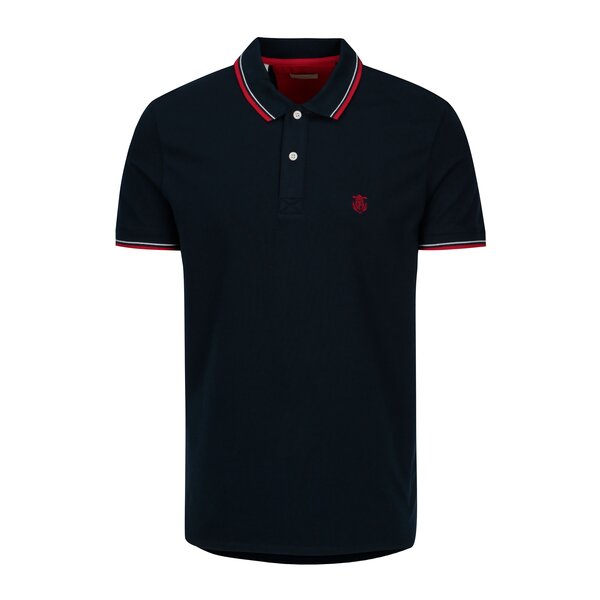Tricou polo bleumarin cu broderie - Selected Homme Newseason