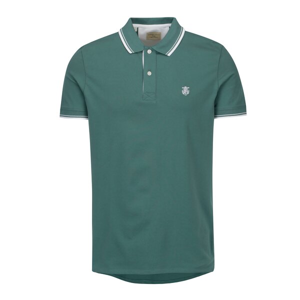 Tricou polo verde cu broderie - Selected Homme Newseason