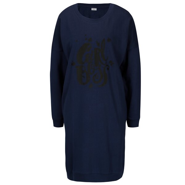 Rochie sport bleumarin cu print Jacqueline de Yong Newton