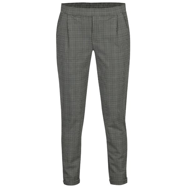 Pantaloni in carouri cu talie lata Jacqueline de Yong Delicious