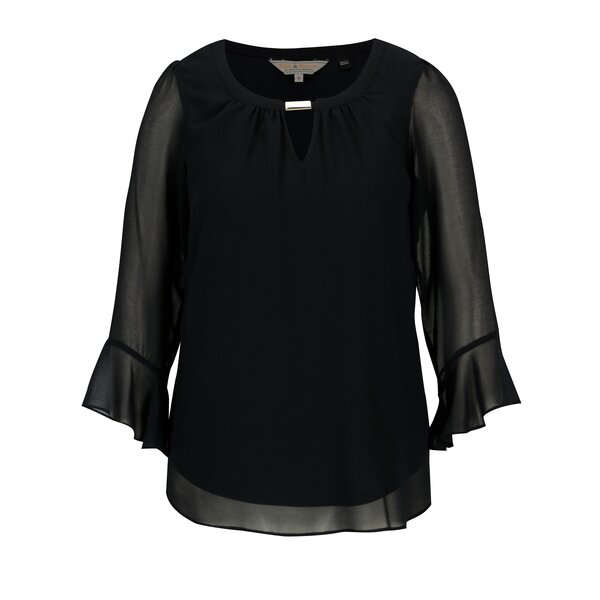 Bluza bleumarin cu maneci clopot Billie & Blossom