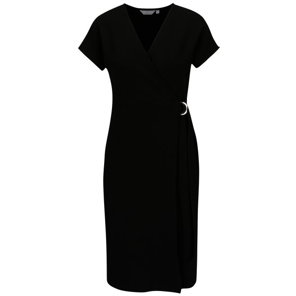 Rochie suprapusa neagra cu catarama Dorothy Perkins Petite