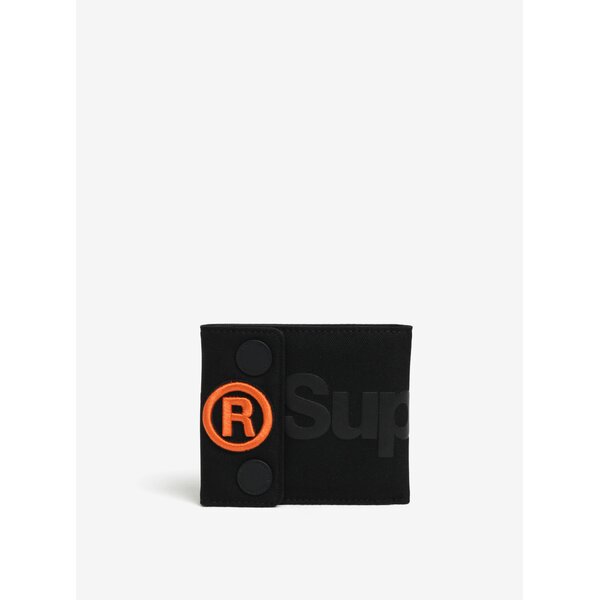 Portofel negru cu print Superdry Wallet