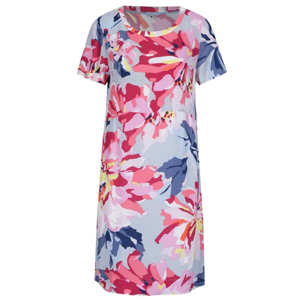 Rochie roz&albastru cu print floral - Tom Joule