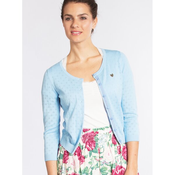Cardigan subtire albastru deschis - Blutsgeschwister