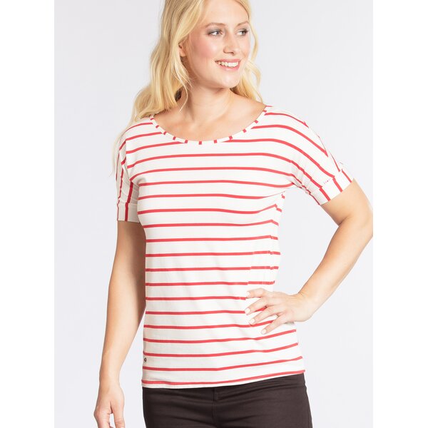 Tricou crem&rosu in dungi - Blutsgeschwister