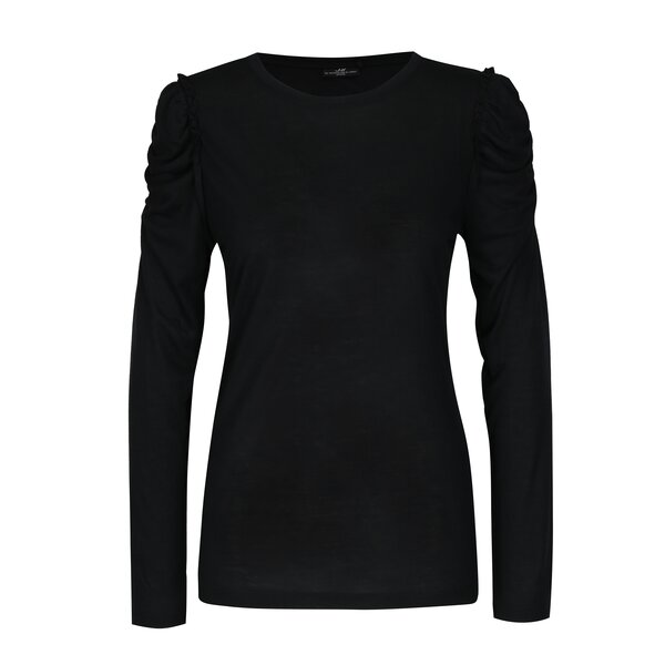 Bluza neagra cu maneci incretite Jacqueline de Yong Fanny