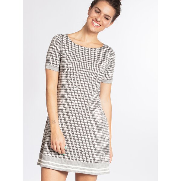 Rochie gri inchis cu imprimeu - Blutsgeschwister