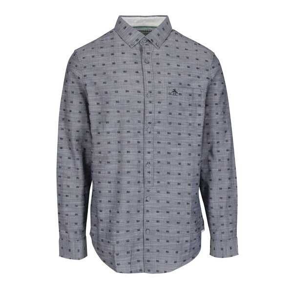 Camasa gri cu print - Original Penguin Cassette