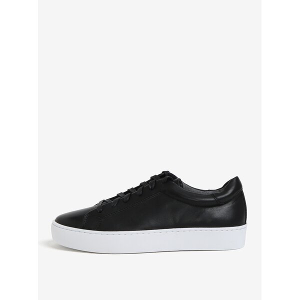 Pantofi sport negri din piele cu platforma pentru femei Vagabond Zoe