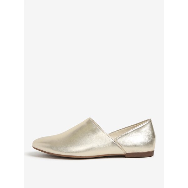 Pantofi slip-on aurii din piele Vagabond Ayden