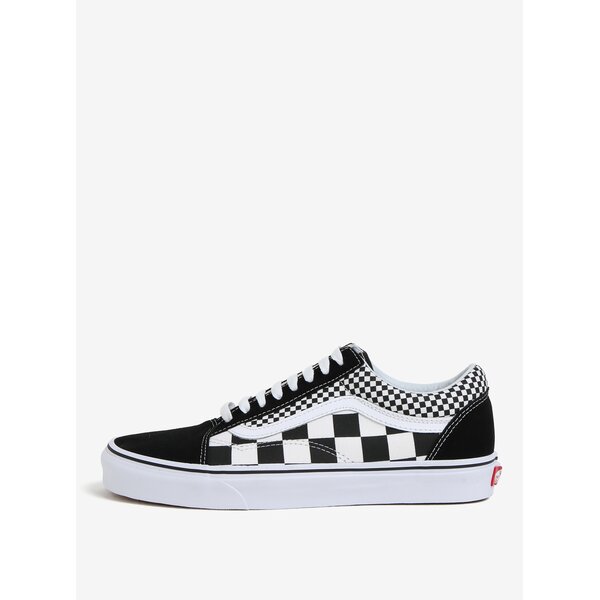 Tenisi in carouri cu varf din piele intoarsa VANS Old Skool