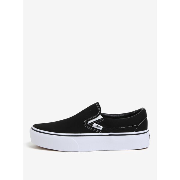Pantofi negri slip-on cu platforma VANS Classic