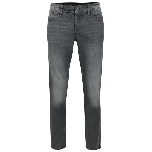 Blugi gri slim fit prespalati Jack & Jones Tim