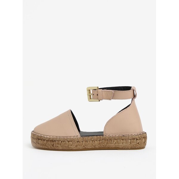 Espadrile roz pal cu bareta pe glezna - Royal RepubliQ