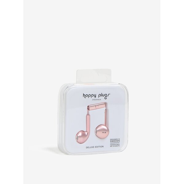 Casti earbud roz deschis - Happy Plugs