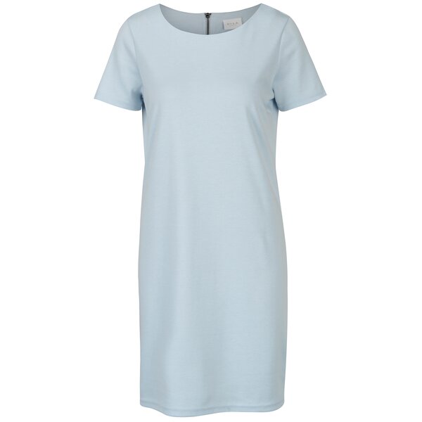 Rochie bleu cu decolteu rotund si maneci scurte - VILA Tinny