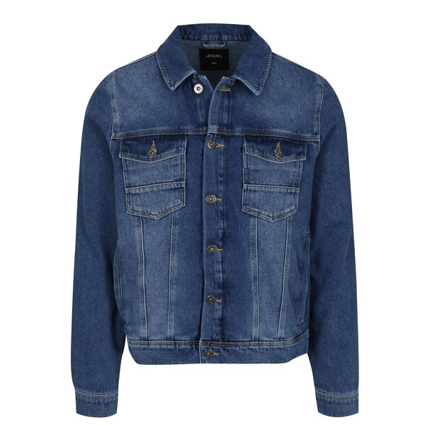 Jacheta albastra din denim pentru barbati - Burton Menswear London