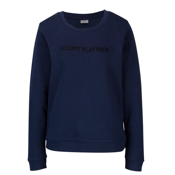 Bluza bleumarin cu broderie Jacqueline de Yong Tori