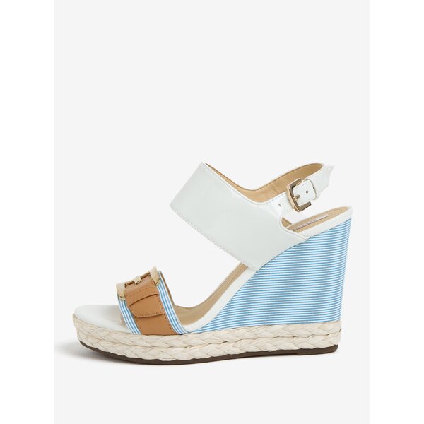 Sandale alb & bleu cu platforma - Geox Janira