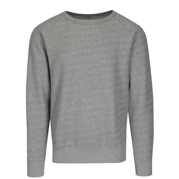 Bluza gri raglan cu model chevron - Selected Homme Kid