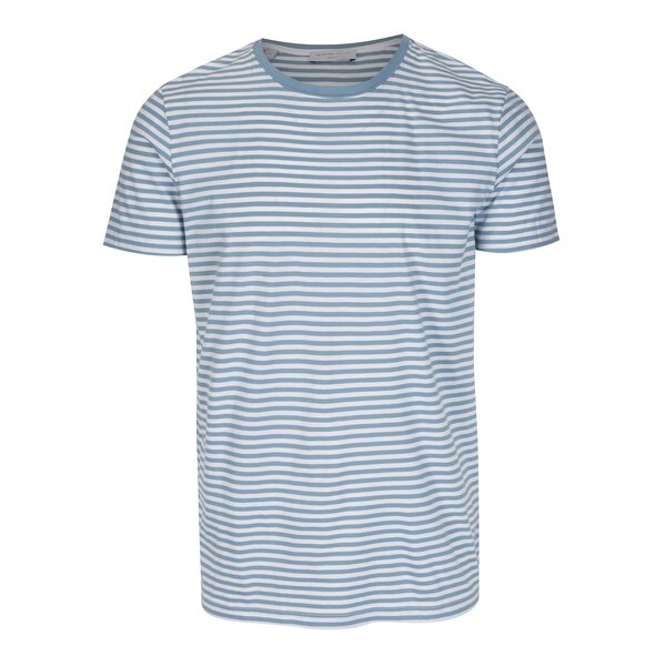 Tricou cu dungi albastru & alb din bumbac - Selected Homme Max